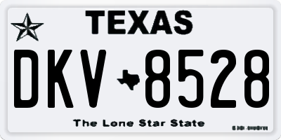TX license plate DKV8528