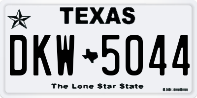 TX license plate DKW5044