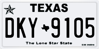 TX license plate DKY9105