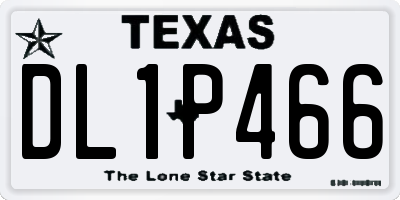 TX license plate DL1P466