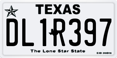 TX license plate DL1R397