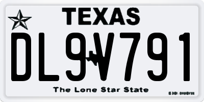 TX license plate DL9V791