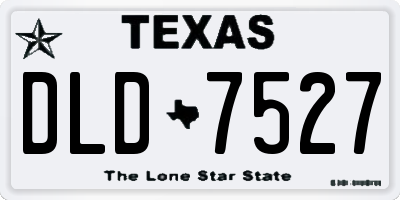 TX license plate DLD7527