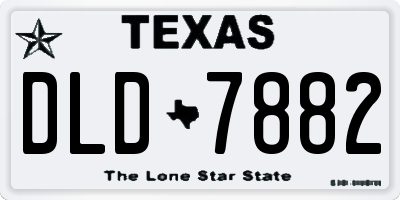 TX license plate DLD7882