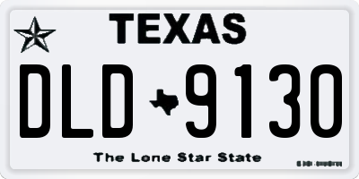 TX license plate DLD9130