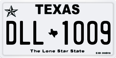 TX license plate DLL1009