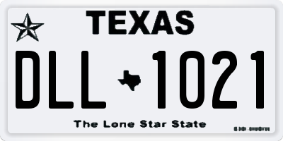 TX license plate DLL1021