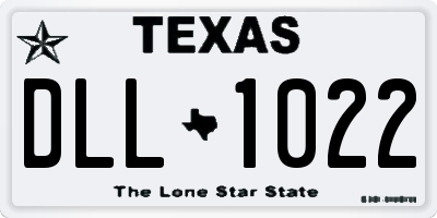 TX license plate DLL1022