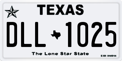 TX license plate DLL1025