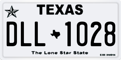 TX license plate DLL1028