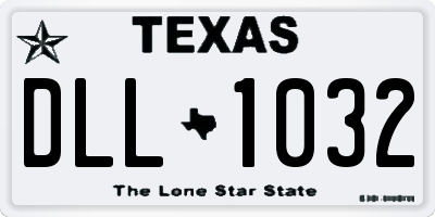 TX license plate DLL1032
