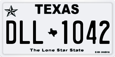 TX license plate DLL1042