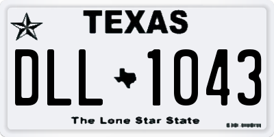TX license plate DLL1043