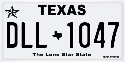 TX license plate DLL1047