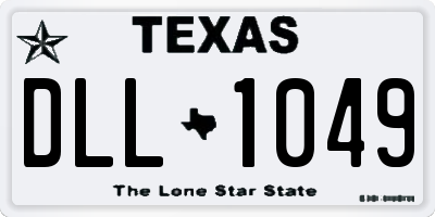 TX license plate DLL1049