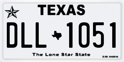 TX license plate DLL1051
