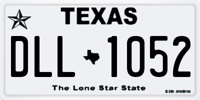 TX license plate DLL1052