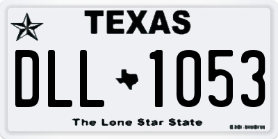TX license plate DLL1053
