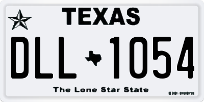 TX license plate DLL1054