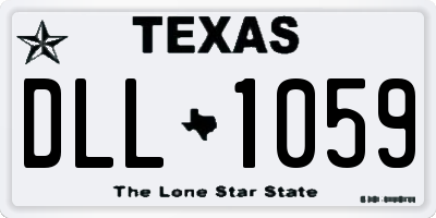 TX license plate DLL1059