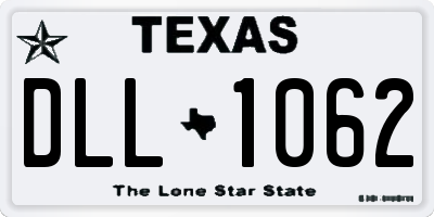 TX license plate DLL1062