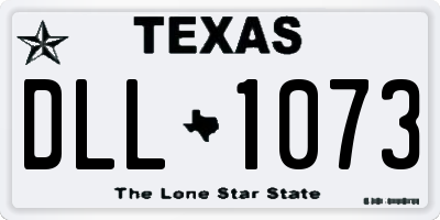 TX license plate DLL1073