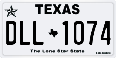 TX license plate DLL1074