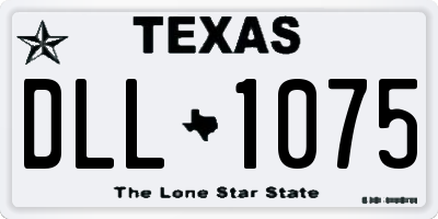 TX license plate DLL1075