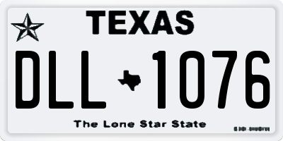 TX license plate DLL1076
