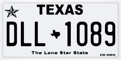TX license plate DLL1089