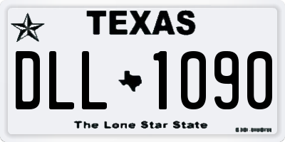 TX license plate DLL1090