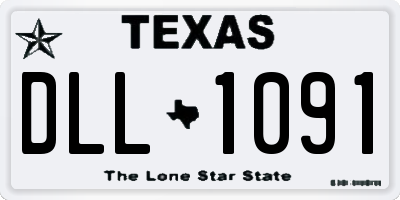 TX license plate DLL1091