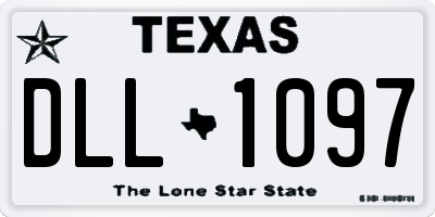 TX license plate DLL1097