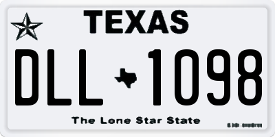 TX license plate DLL1098