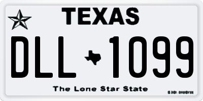TX license plate DLL1099