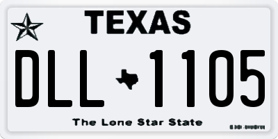 TX license plate DLL1105