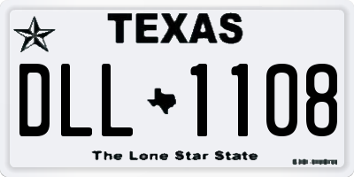 TX license plate DLL1108