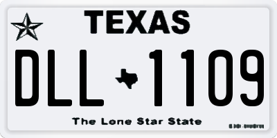 TX license plate DLL1109