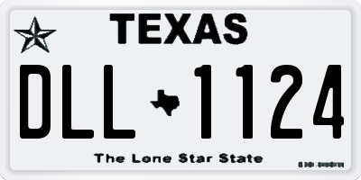TX license plate DLL1124