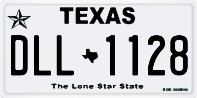TX license plate DLL1128