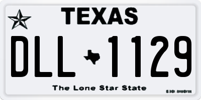 TX license plate DLL1129