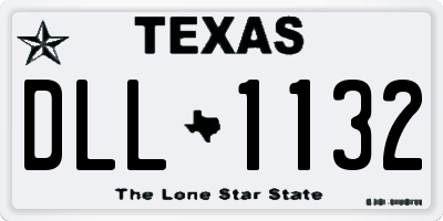 TX license plate DLL1132