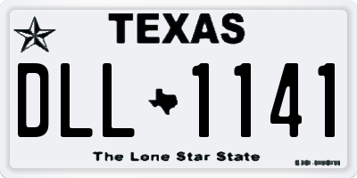 TX license plate DLL1141