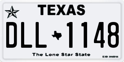 TX license plate DLL1148