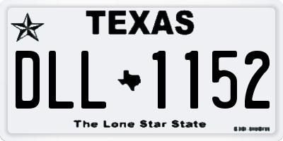 TX license plate DLL1152