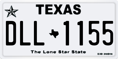 TX license plate DLL1155