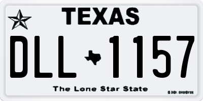 TX license plate DLL1157