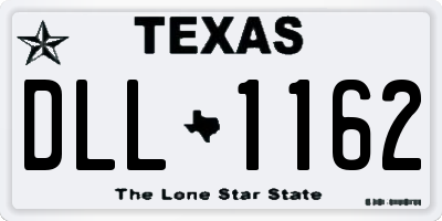 TX license plate DLL1162