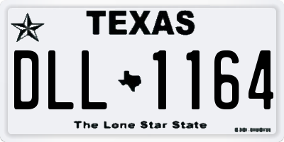 TX license plate DLL1164