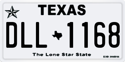 TX license plate DLL1168